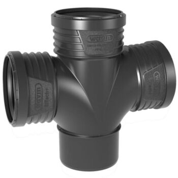 Cruce scurgere fonoabsorbanta 87°  50x50 Wavin SiTech