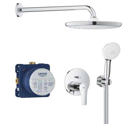 Set baterii GROHE Eurosmart Tempesta 250 (igropata 2cai+palarie+dus lateral) 25288000