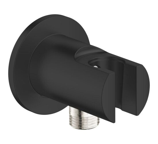 Suport para dus cu racord 1/2 GROHE Tempesta Matte Black 286282431