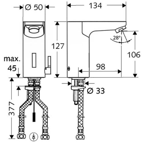 Baterie Schell Celis lavoar senzor infrarosu 220V (012320699)