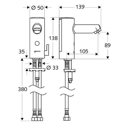 Baterie Schell Modus E HD-M lavoar senzor infrarosu 220V (012740699)