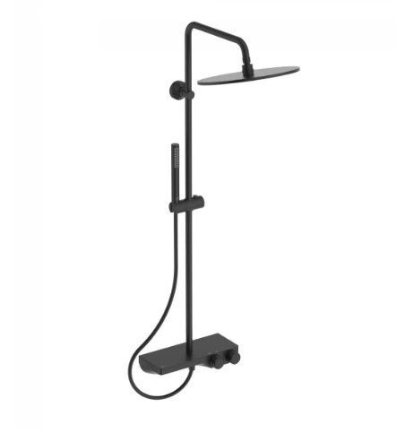 Coloana Dus+baterie termostatata Dus Ideal Standard Ceratherm S200 Negru Mat  A7631XG