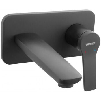 Baterie Ferro Stratos lavoar de perete ingropat BSC3PABL Negru