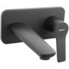 Baterie Ferro Stratos lavoar de perete ingropat BSC3PABL Negru