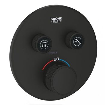 Baterie GROHE ingropata SmartControl 2 cai Termostat Phantom Black 29507KF0