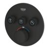 Baterie GROHE ingropata SmartControl 3 cai Termostat Phantom Black 29508KF0