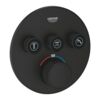 Baterie GROHE ingropata SmartControl 3 cai Termostat Phantom Black 29508KF0