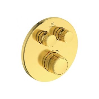 Baterie Ideal Standard Ceratherm Navigo ingropata 2cai termostatata Brushed Gold A7296A2