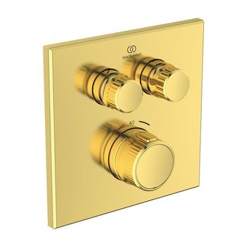 Baterie Ideal Standard Ceratherm Navigo ingropata 2cai termostatata Brushed Gold A7302A2