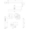 Set baterie OMNIRES Y igropata 2cai+palarie+dus lateral Nickel Periat SYSY16NY