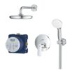 Set baterii GROHE Eurosmart Cosmo Tempesta 210 (igropata 2cai+palarie+dus lateral) 25219001