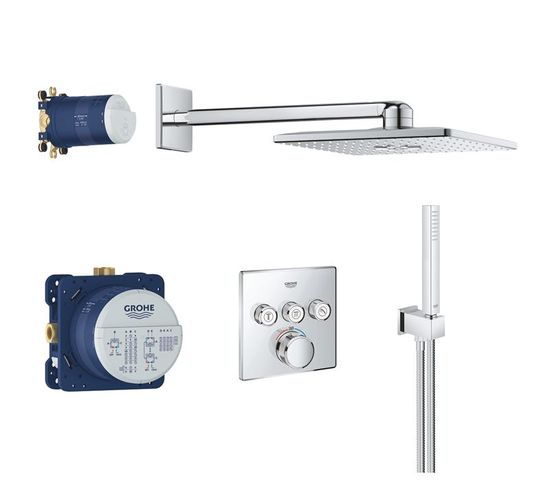 Set baterie dus termostatat GROHE Grohtherm SmartControl Smartactive 310 Cube 34804000