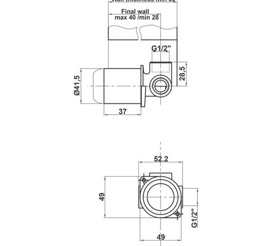 Corp ingropat HERZ baterie dus 1 cai UH00367