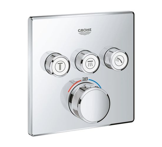 Baterie GROHE ingropata SmartControl 3 cai Termostat 29126000