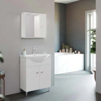 Mobilier baie Savini Due Smart 650+Oglinda cu dulap 809+199LED