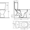 Set WC Keramin Fest 45 cu rezervor si capac
