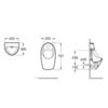 Pisoar ROCA Euret electronic sensor infrarosu A35945E000
