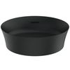 Lavoar pe blat Ideal Standard Atelier Ipalyss Rotund 400 cu preaplin Negru Mat E1413V3