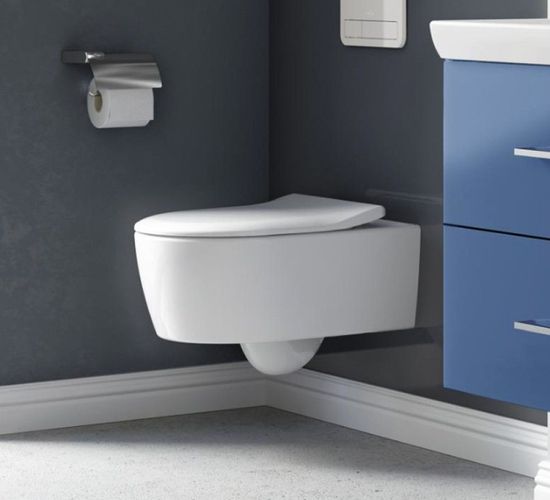 Vas WC suspendat Villeroy&amp;Boch Avento cu capac Slimseat (5656RS01)