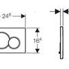 Clapeta actionare GEBERIT Sigma01 Alba 115.770.11.5