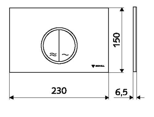 Clapeta actionare Schell WC Montus Circum Alb (031191599)