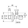 Robinet coltar Schell Comfort 1/2x1/2 (052170699)