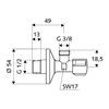 Robinet coltar Schell Comfort 1/2x3/8 (052120699)