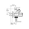 Robinet coltar Schell Comfort RV 1/2x1/2x3/4(035690699)