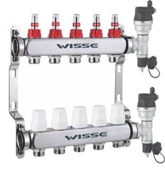 Set Distribuitor inox WISSE 1  4C cu debitmetre