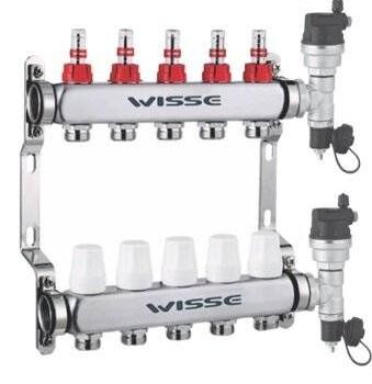 Set Distribuitor inox WISSE 1 12C cu debitmetre