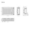 Radiator Otel Demir Dokum Premium T.22 900x 700