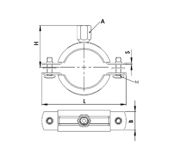 Colier teava Z 3 (87-90mm) INKA cu garnitura