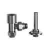Robinet coltar radiator cu teava racordare ASG 16x1/2 retur Cromat